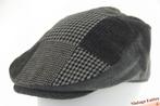 Platte pet Hawkins patchwork grijs/bruin/blauw 57 58 59 60, Ophalen of Verzenden, Nieuw, Hawkins, Pet