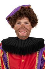 Luxe Kraag Zwart Satijn Kant Piet Lakei Pietenkraag Jabot Ba, Ophalen of Verzenden, Nieuw