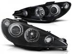 Koplampen Peugeot 206 Angel Eyes elr zwart, Auto-onderdelen, Overige Auto-onderdelen, Nieuw, Ophalen of Verzenden