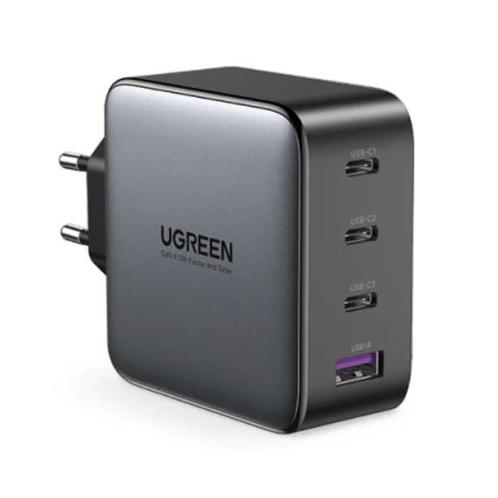 100W Stekkerlader - Quad Port PD / Quick Charge 3.0 - GaN, Telecommunicatie, Mobiele telefoons | Telefoon-opladers, Nieuw, Verzenden