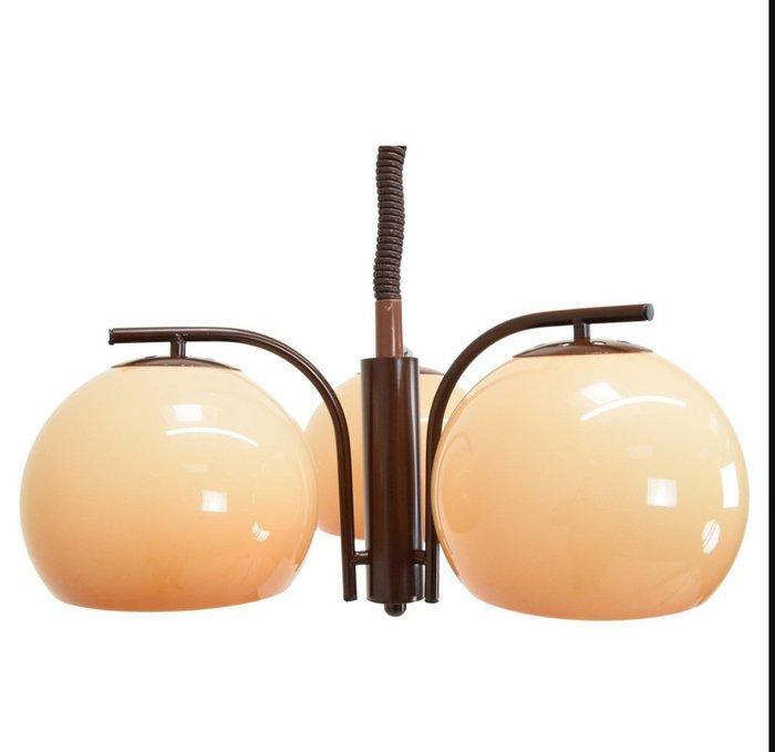 Plafondlamp - acryl - Een drie-lamp Space Age-stijl hanglamp, Antiek en Kunst, Kunst | Designobjecten