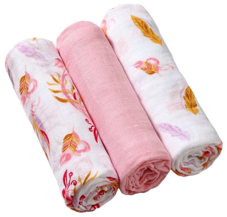 Baby Ono Bamboo Feathers 3 Stuks Hydrofiel Luiers, Kinderen en Baby's, Badjes en Verzorging, Nieuw, Verzenden