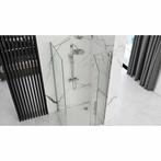 REA Zijwand Douche - Veiligheidsglas - Chroom - 90x190 cm..., Ophalen of Verzenden, Nieuw
