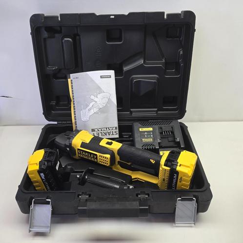 Stanley FMC761M2 Accu Haakse slijper 18V 2x 4,0Ah accu en..., Doe-het-zelf en Verbouw, Gereedschap | Slijpmachines, Nieuw, Ophalen of Verzenden