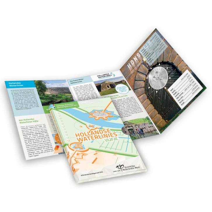 Hollandse Waterlinies Vijfje 2025 Zilver Proof, Postzegels en Munten, Munten | Nederland, Verzenden