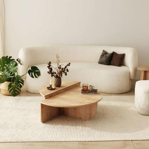 Asir 552NOS2270 Koffietafel Saffier Eiken van €169 voor 149, Huis en Inrichting, Tafels | Salontafels, 50 tot 100 cm, Rond, Nieuw