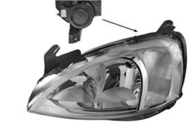 KOPLAMP VOOR OPEL COMBO C 2000-2003 09196231, Auto-onderdelen, Verlichting, Nieuw, Ophalen of Verzenden