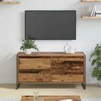 vidaXL TV-kast met lade Oud Hout 100 x 36 x 49.5 cm Bewerkt, Minder dan 50 cm, Verzenden, Nieuw, Minder dan 100 cm