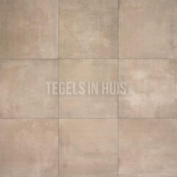 Vloertegel / wandtegel indeed betonlook vision beige 60x60, Doe-het-zelf en Verbouw, Tegels, Vloertegels, Nieuw, 10 m² of meer
