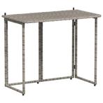 Tuintafel Inklapbaar Grijs - Retourdeal - 40% Korting!, Tuin en Terras, Ophalen of Verzenden, Nieuw, Rechthoekig, Wicker