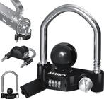 MASKO® Disselslot - Koppelingsslot - Aanhangwagenslot - Zwar, Caravans en Kamperen, Verzenden, Zo goed als nieuw