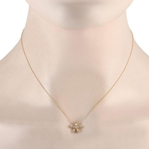 Halsketting - 14 karaat Roségoud - 0.25ct. tw. Diamant, Sieraden, Tassen en Uiterlijk, Kettingen