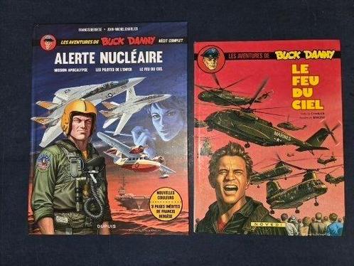 Buck Danny - Alerte Nucléaire + Le Feu du ciel + 2x dédicace, Boeken, Stripboeken