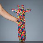 Figuur - Flower power giraf als muurhanger - polyresin