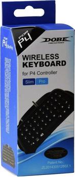 Dobe PS4 Keyboard – Bluetooth Toetsenbord voor Playstation 4, Computers en Software, Overige Computers en Software, Nieuw, Ophalen of Verzenden