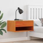 vidaXL Nachtkastje 2 pcs Wasbruin 50 x 32.5 x 24 cm Massief, Minder dan 45 cm, Verzenden, Nieuw, Minder dan 55 cm