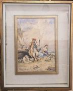 Consalvo Carelli (1818-1900) - Aspettando il ritorno dalla, Antiek en Kunst