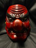 Noh masker - Houten gesneden maskers (Zonder Minimumprijs), Antiek en Kunst