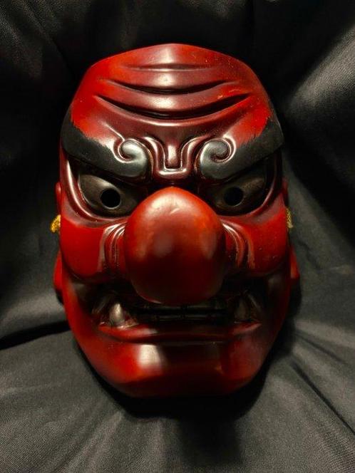 Noh masker - Houten gesneden maskers (Zonder Minimumprijs), Antiek en Kunst, Antiek | Overige Antiek