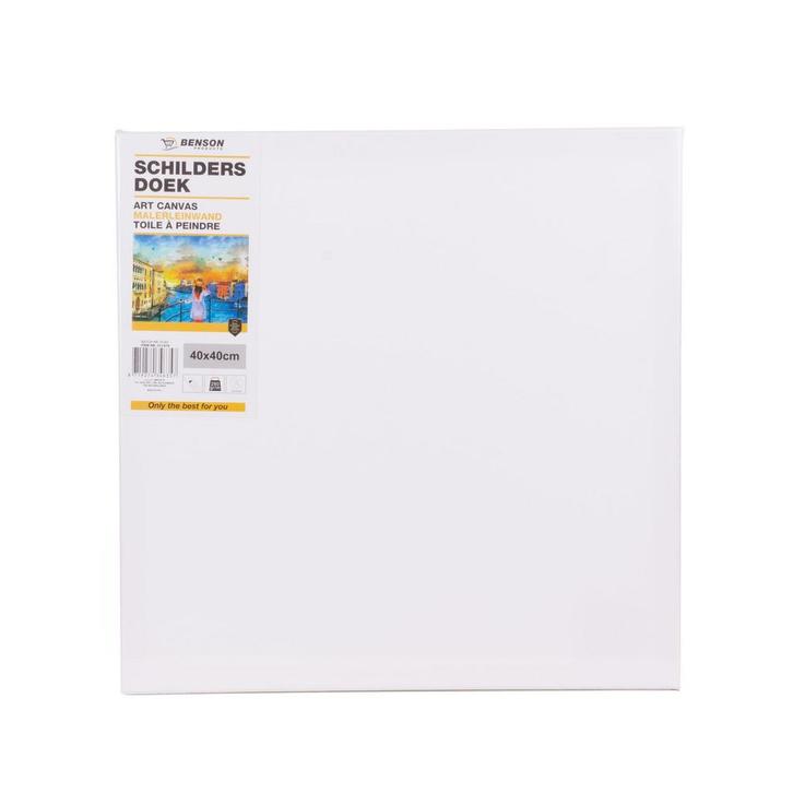 Benson Schildersdoek - Doekraam - Dubbel gesso - 40 x 40..., Hobby en Vrije tijd, Schilderen, Nieuw, Ophalen of Verzenden