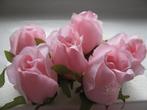 Roosjes 5-6cm. zijde best quality pink roze10 st roos, Ophalen of Verzenden, Nieuw