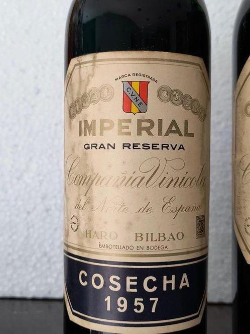 1957 & 1959 C.V.N.E. Imperial - Rioja Gran Reserva, Reserva, Verzamelen, Wijnen