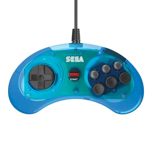 SEGA Retro-Bit Mega Drive Mini 6-Button USB Controller - Bla, Spelcomputers en Games, Spelcomputers | Sega, Zo goed als nieuw