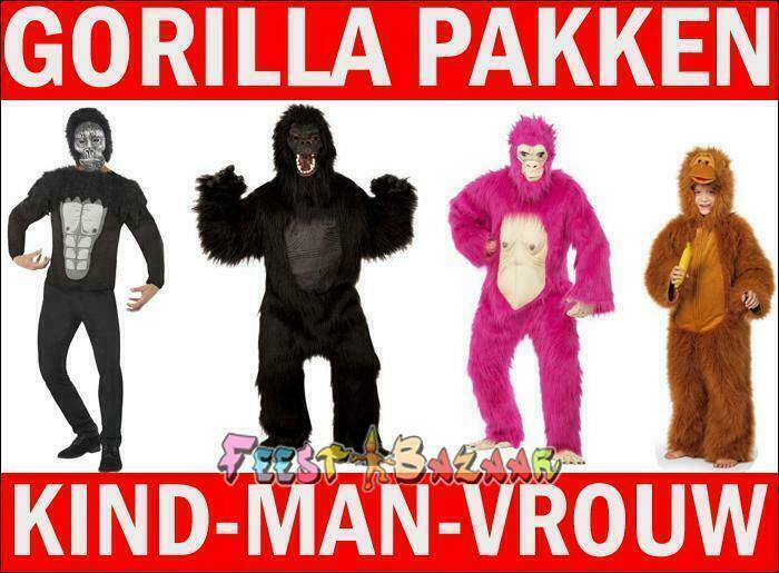 Gorilla pak nodig? Enorm aanbod goedkope Gorilla pakken, Kinderen en Baby's, Carnavalskleding en Verkleedspullen, Jongen of Meisje