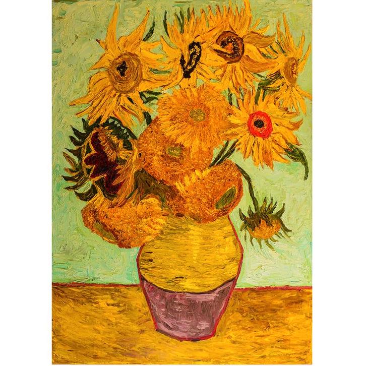 Diamond Painting Set - Zonnebloemen Vincent van Gogh - incl., Hobby en Vrije tijd, Knutselen, Nieuw, Ophalen of Verzenden