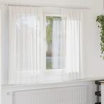 vidaXL Gordijnen voile met roedezakken 2 st wit, Huis en Inrichting, Verzenden, Nieuw, Wit