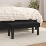 vidaXL Bankje 70x30x30 cm stof zwart, Huis en Inrichting, Verzenden, Nieuw, Stof, Minder dan 150 cm