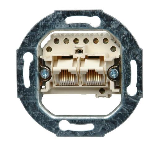 Kopp Dubbele inbouw wandcontactdoos - Cat5 - UTP/UAE - Me..., Doe-het-zelf en Verbouw, Elektra en Kabels, Nieuw, Ophalen of Verzenden