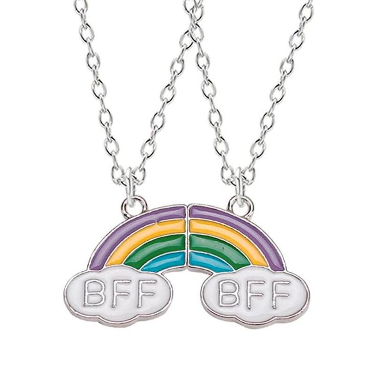 Fako Bijoux® - Vriendschapsketting - BFF - Regenboog -, Sieraden, Tassen en Uiterlijk, Kettingen, Verzenden