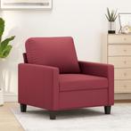 vidaXL Fauteuil 60 cm kunstleer wijnrood, Huis en Inrichting, Banken | Bankstellen, Eenpersoons, Verzenden, Nieuw, Leer