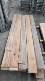 Restpartij 51 m2 eiken multiplank, verschillende, Doe-het-zelf en Verbouw, Hout en Planken, Ophalen, Minder dan 25 mm, Eiken, Zo goed als nieuw