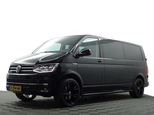 Volkswagen Transporter 2.0 TDI Euro 6 L2 Highline+ Aut-, Auto's, Bestelauto's, Dealer onderhouden, Lease, Zwart, Automaat, Overige kleuren