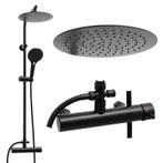 Regendoucheset Zwart | RVS Stang | Laatste Stuks!, Doe-het-zelf en Verbouw, Sanitair, Ophalen of Verzenden, Nieuw, Rvs, Douche