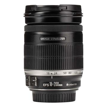 Canon EF-S 18-200mm f/3.5-5.6 IS met garantie beschikbaar voor biedingen