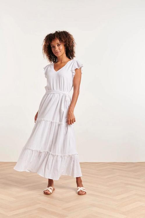 -30% Smashed Lemon  Smashed Lemon 24358 dames te maxi jurk m, Kleding | Dames, Jurken, Wit, Nieuw, Verzenden