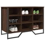 vidaXL Schoenenkast 90x38x61,5 cm bewerkt hout bruin, Verzenden, Nieuw