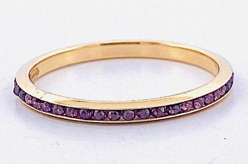 Zonder Minimumprijs - Ring - 18 karaat Geel goud Amethist, Sieraden, Tassen en Uiterlijk, Ringen