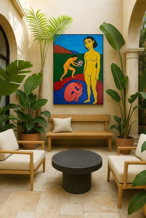 E. García - LAS TRES AMIGAS - XL (NO RESERVE), Antiek en Kunst, Kunst | Schilderijen | Modern
