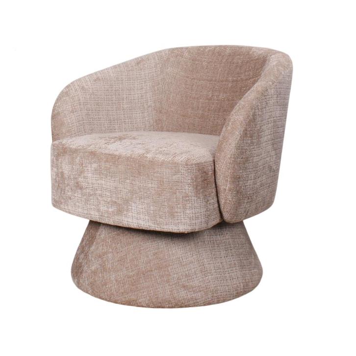 Kenny gestoffeerde fauteuil - beige, Huis en Inrichting, Stoelen, Nieuw, Ophalen of Verzenden
