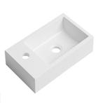 Wastafel Angela 40 x 22 cm Wit Fontein, Verzenden, Nieuw