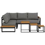 Tuinset  - Hoekbank &amp; tweezitsbank - Grijs, Tuin en Terras, Tuinsets en Loungesets, Ophalen of Verzenden, Nieuw