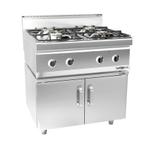 GGM Gastro | Gasfornuis - 23 kW - 4-pits - incl. onderbouw |, Witgoed en Apparatuur, Fornuizen, Verzenden, Nieuw, Inbouw