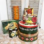 oude blikken / koektrommels - vintage - brocante, Verzenden, Gebruikt, Overige, Overige merken