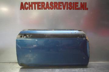 Opel Manta A rechter blauwe deur met deuk, gebruikt. beschikbaar voor biedingen