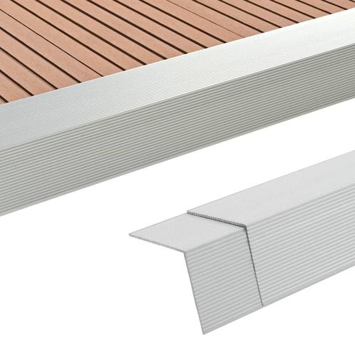 vidaXL 5 st Terras hoekplinten 170 cm aluminium, Doe-het-zelf en Verbouw, Vloerdelen en Plavuizen, Nieuw, Verzenden