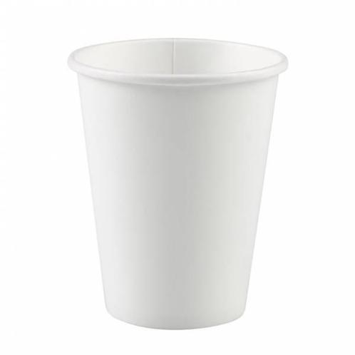 Witte Bekers Karton 266ml 8st, Hobby en Vrije tijd, Feestartikelen, Nieuw, Verzenden